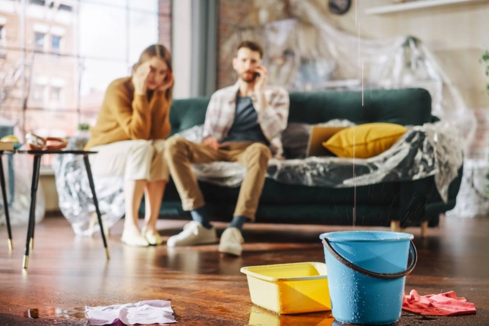 Roof is Leaking or Pipe Rupture at Home